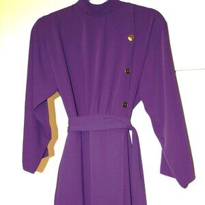 ZARA MAXI DRESS AUBERGINE COLOR SIZE S GOLD BUTTONS CONTEMPORARY